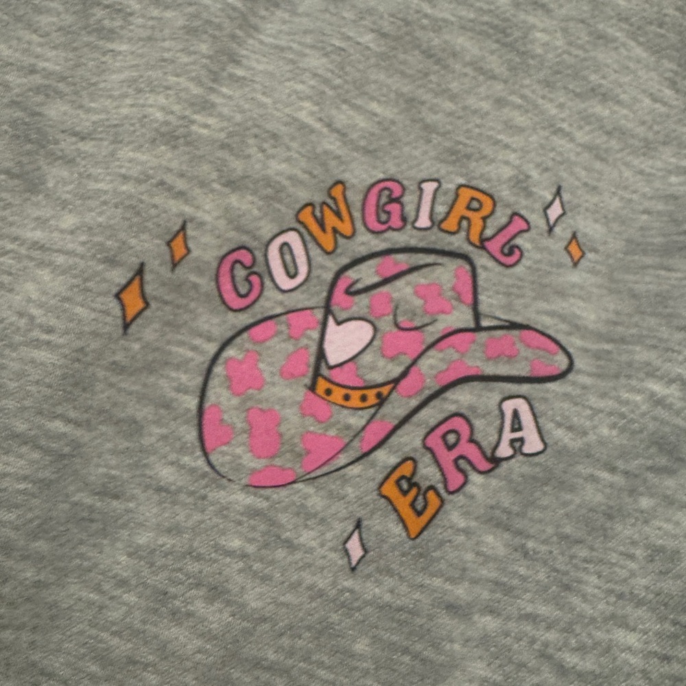 Cozy Gray Sweatshirt with Printed Detail - Picture 5 of 6